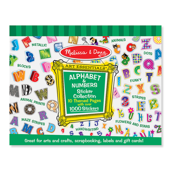 1.000 stickers Autoadhesivos Alfabeto-Números I MELISSA & DOUG