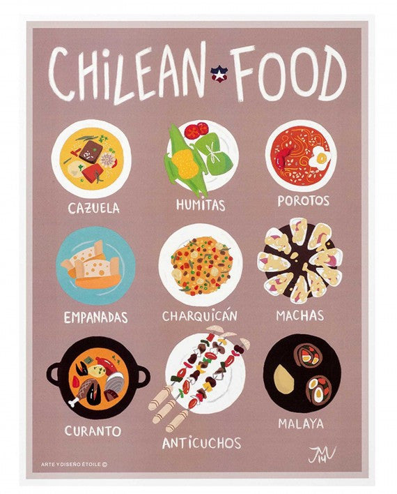 AFICHE CHILEAN FOOD