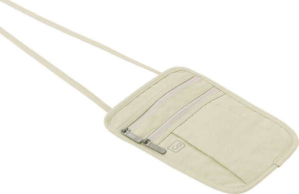 POUCH PORTA PASAPORTE 3 BOLS BEIGE