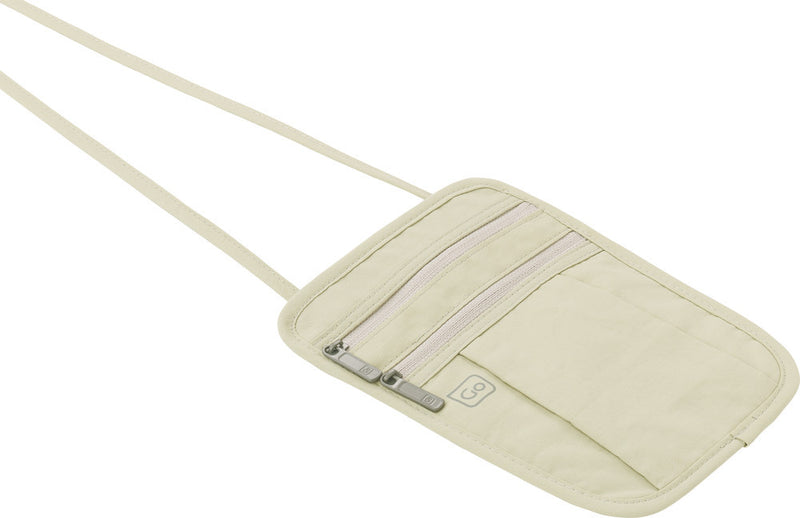 POUCH PORTA PASAPORTE 3 BOLS BEIGE